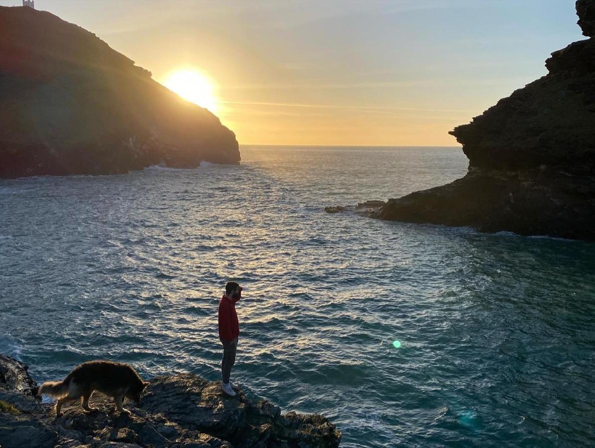 Polrunny Farm Seaberry Cottage With A Sea View And Log Burner Boscastle Luaran gambar
